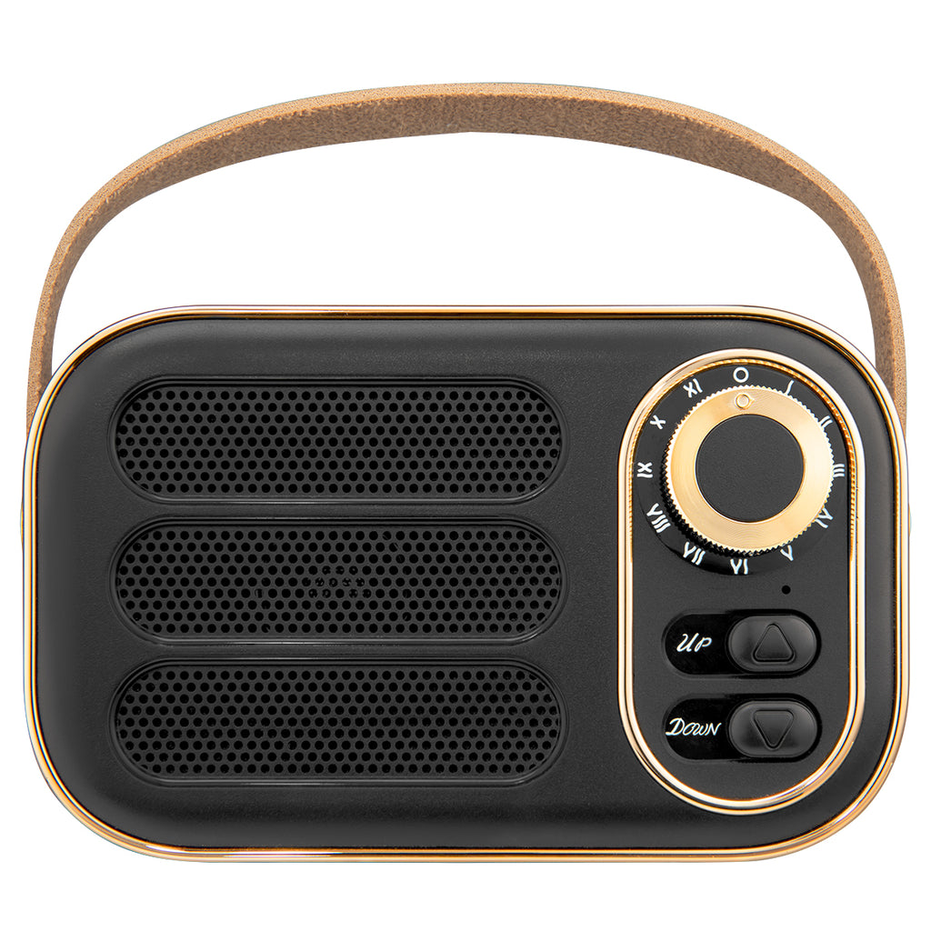 AWS Retro Boom FM Radio and Wireless Speaker Full Color - Front