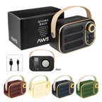 AWS Retro Boom FM Radio and Wireless Speaker Full Color