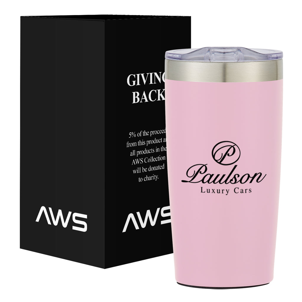 AWS Two-Tone Himalayan Recycled Tumbler, 20 oz - Pink - Silk Screen