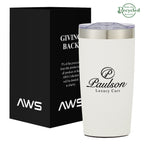 AWS Two-Tone Himalayan Recycled Tumbler, 20 oz - White - Silk Screen