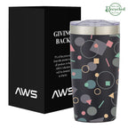 AWS Two-Tone Himalayan Recycled Tumbler in Full Color, 20 oz - Black - Megabrite
