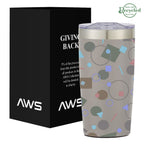 AWS Two-Tone Himalayan Recycled Tumbler in Full Color, 20 oz - Gray - Megabrite