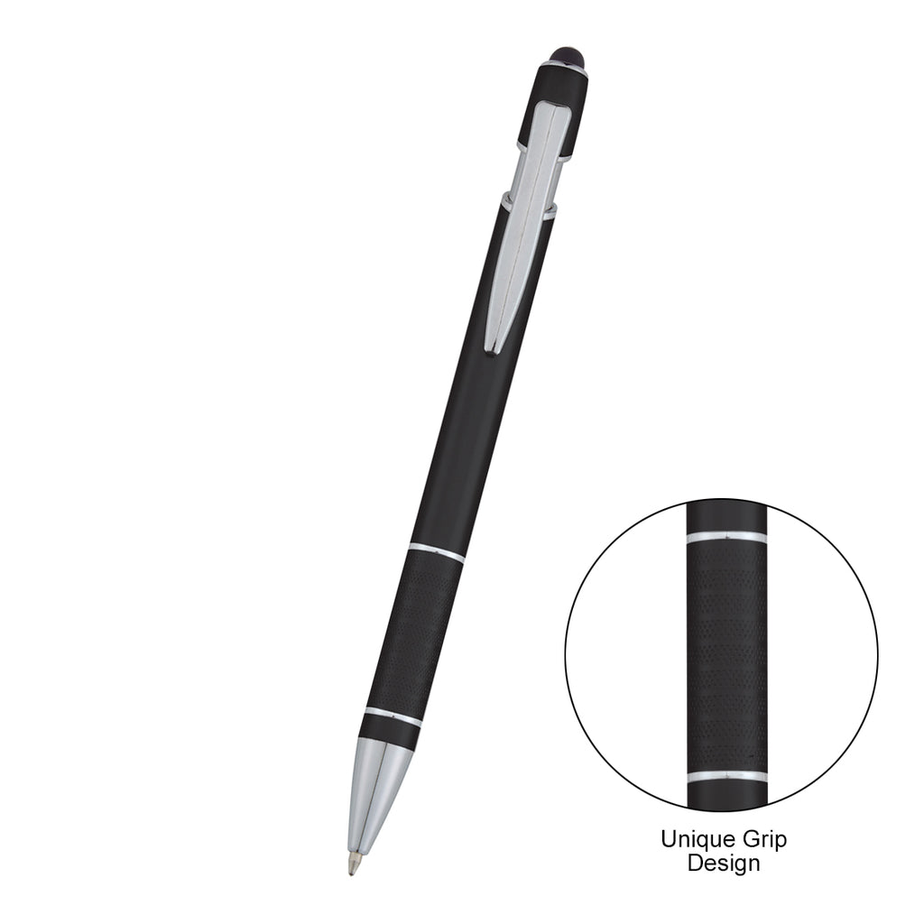 AWS Varsi Incline Pen with Stylus - Black - Front