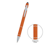 AWS Varsi Incline Pen with Stylus - Orange - Front