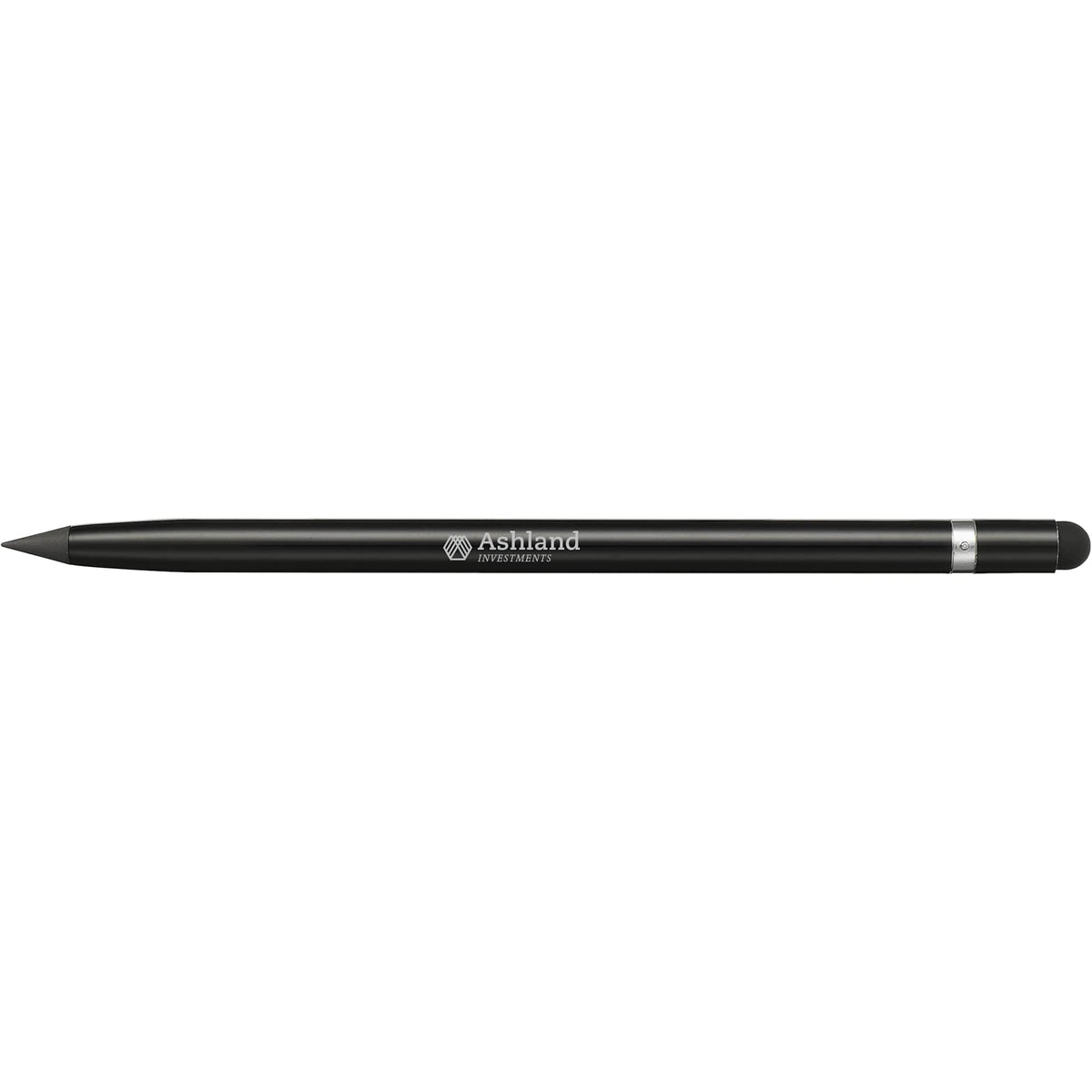 Axel Inkless Stylus Pen in Aluminum Laser Engraving - Black - Front 2