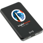 Axial Wireless Charging Power Bank, 4,000 mAh - Black - Angled