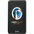 Axial Wireless Charging Power Bank, 4,000 mAh - Black - Front