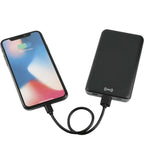 Axial Wireless Charging Power Bank, 4,000 mAh Full Color - Black - Charging