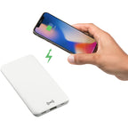 Axial Wireless Charging Power Bank, 4,000 mAh Full Color - White - Wireless Charging 2