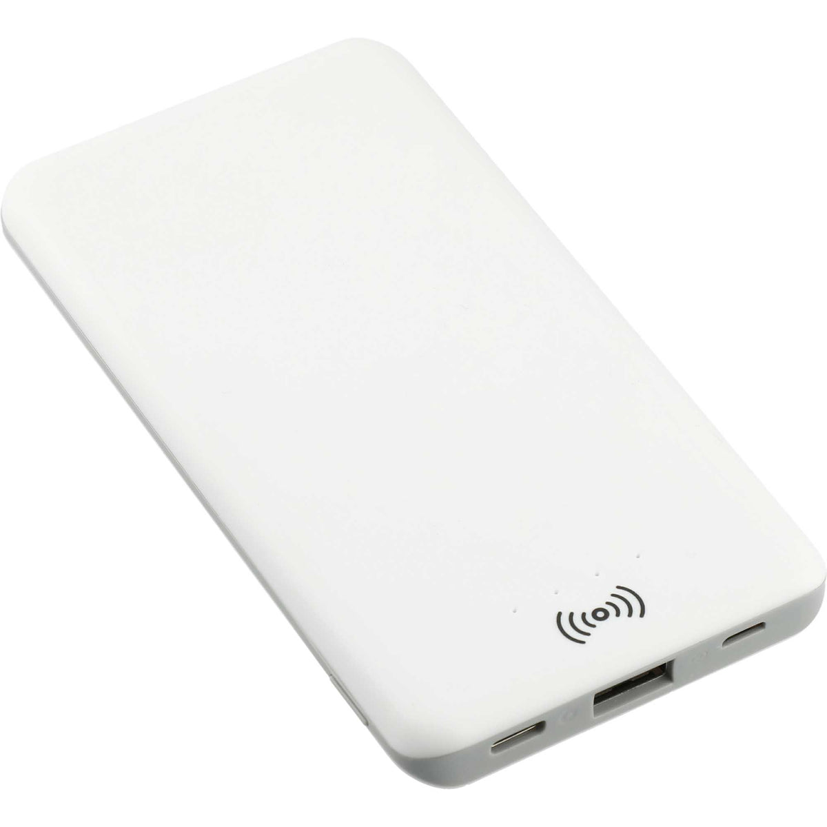 Axial Wireless Charging Power Bank, 4,000 mAh - White - Angled 2