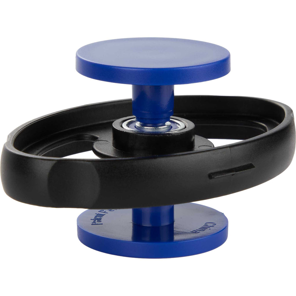 Axis Fidget Toy That Spins Two Ways Full Color - Blue/Black - Detail
