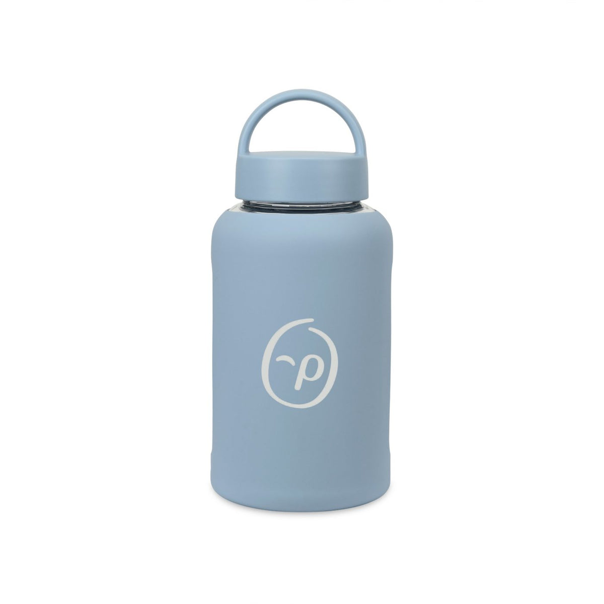 Axis Glass Water Bottle with Chug Lid, 21 oz Laser Engraving - Slate Blue - View 1