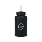 Axis Glass Water Bottle with Straw Lid, 21 oz - Black - View 1