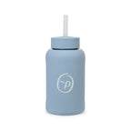 Axis Glass Water Bottle with Straw Lid, 21 oz Laser Engraving - Slate Blue - View 1