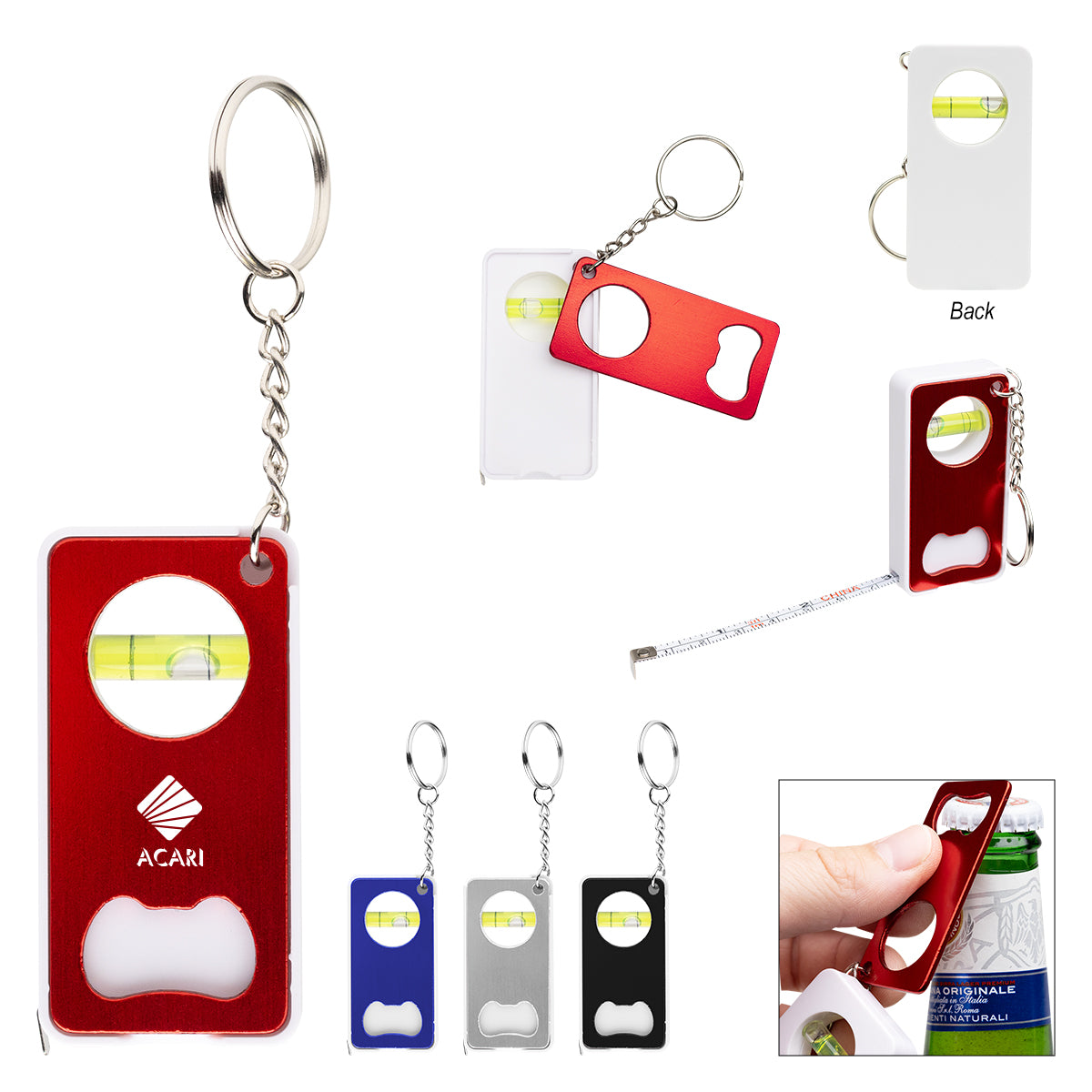 Axis Multi Tool Keychain, Three-Way Laser Engraving