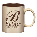 Aztec Mug, 11 oz Laser Engraving - Almond With Brown - Ceramic