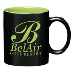 Aztec Mug, 11 oz Laser Engraving - Lime Green - Ceramic