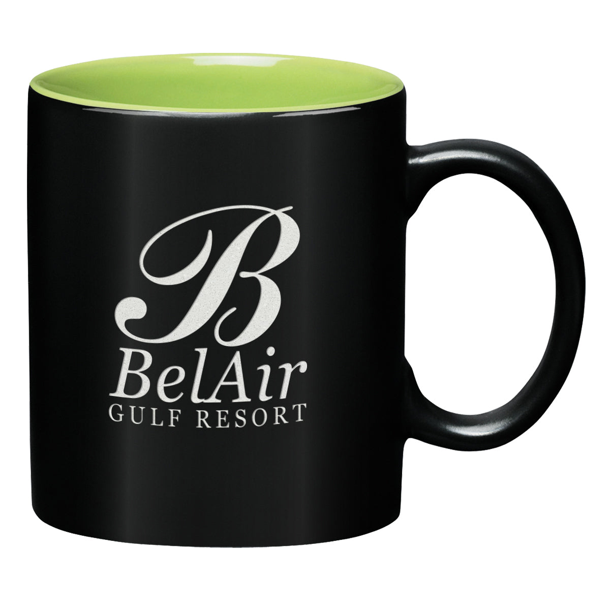 Aztec Mug, 11 oz Laser Engraving - Lime Green - Laser Engraving