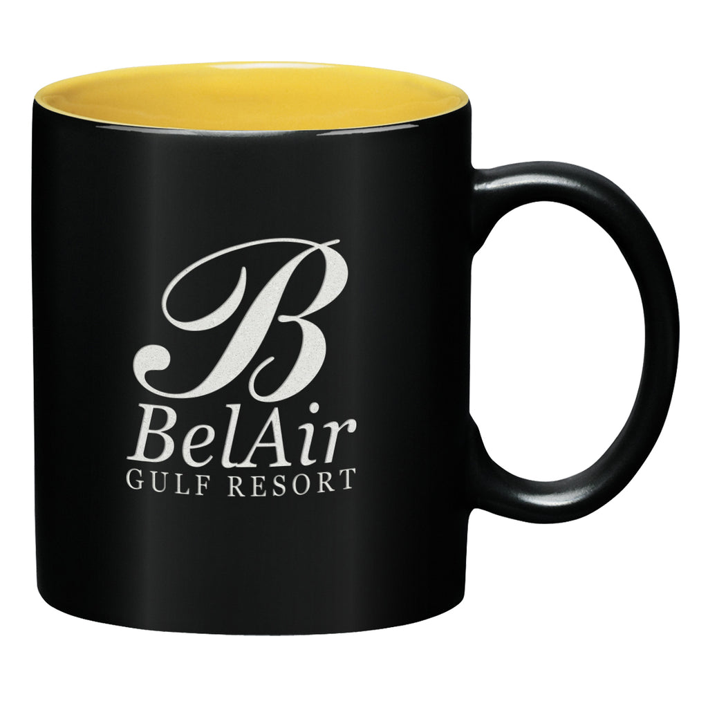 Aztec Mug, 11 oz Laser Engraving - Yellow - Laser Engraving