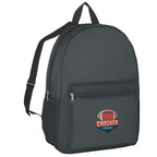 Backpack, Budget - Black - Embroidery