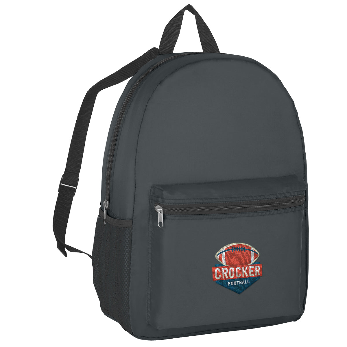 Backpack, Budget Embroidery - Black - Embroidery