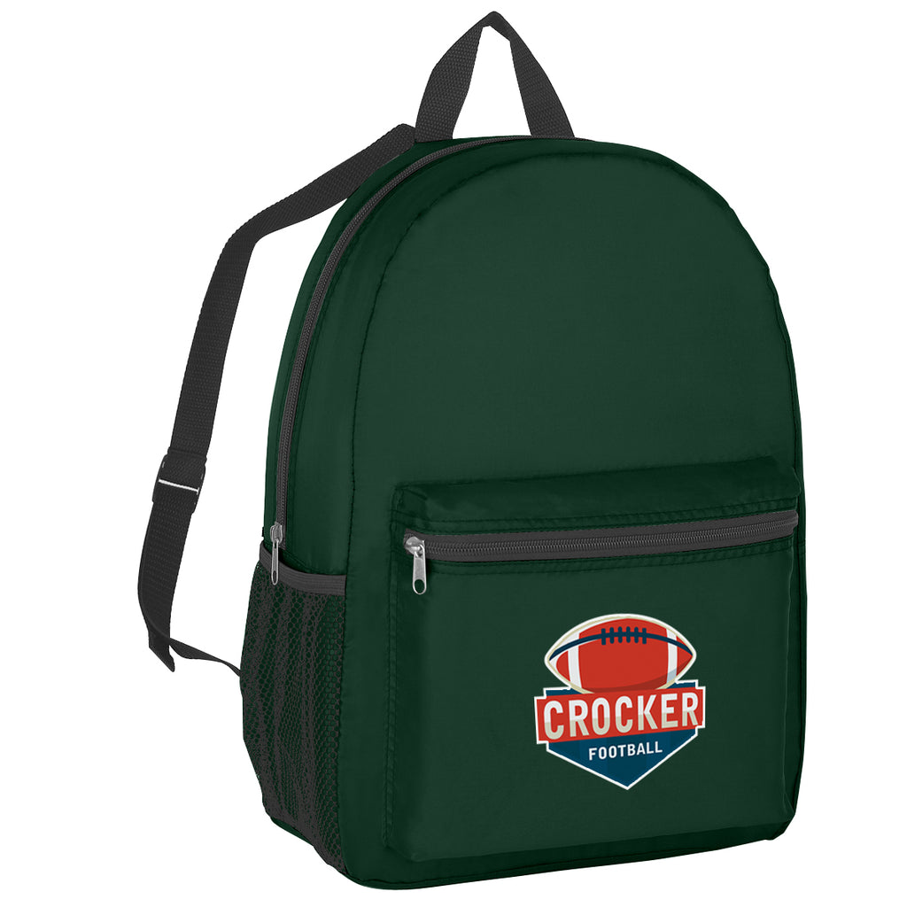 Backpack, Budget Embroidery - Forest Green - Colorbrite
