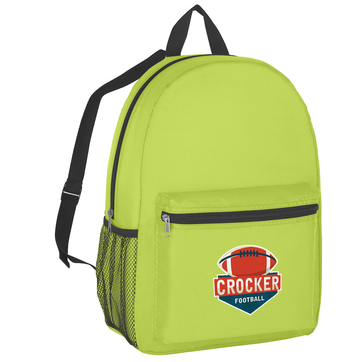 Backpack, Budget Embroidery - Lime Green - Colorbrite