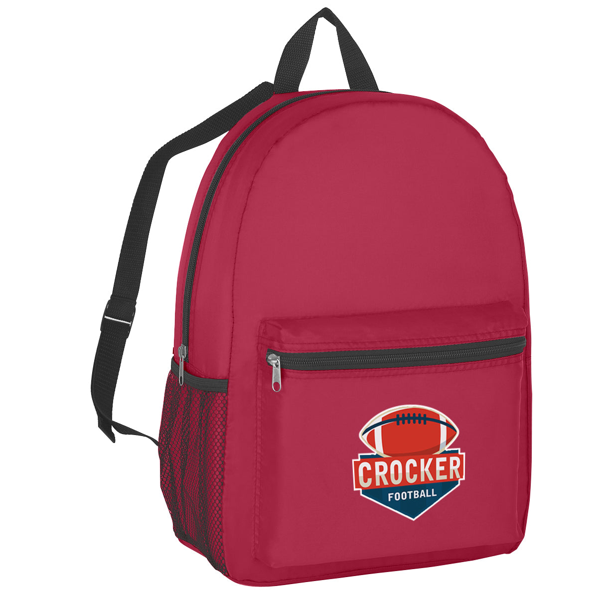 Backpack, Budget Embroidery - Maroon - Colorbrite