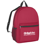 Backpack, Budget - Maroon - Silk Screen