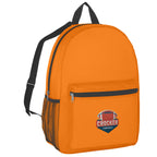 Backpack, Budget - Orange - Embroidery