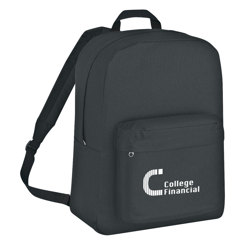Backpack, Classic Embroidery - Black - Silk Screen