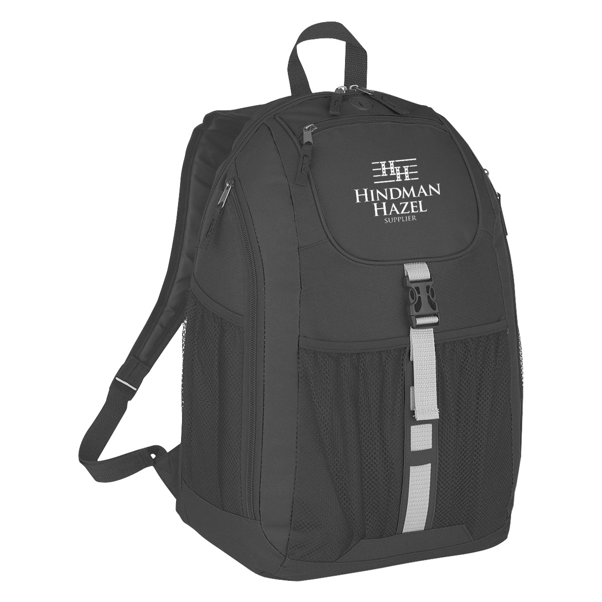 Backpack, Deluxe - Black - Silk Screen
