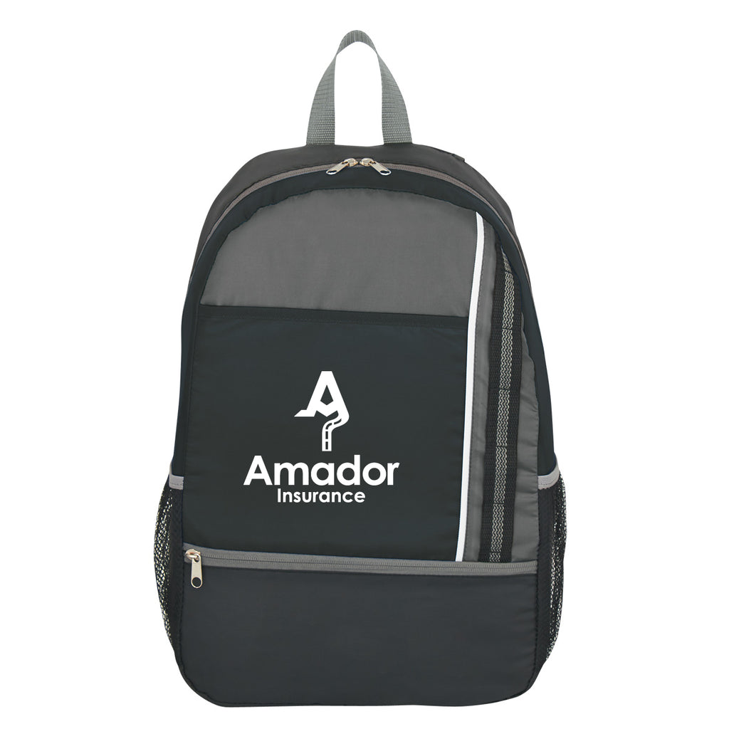 Backpack for Sport Embroidery - Black - Silk Screen