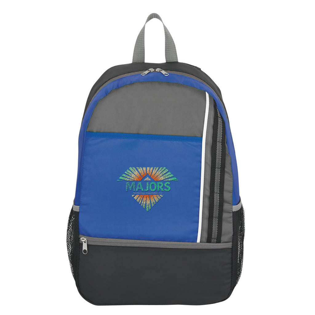 Backpack for Sport - Royal Blue - Embroidery