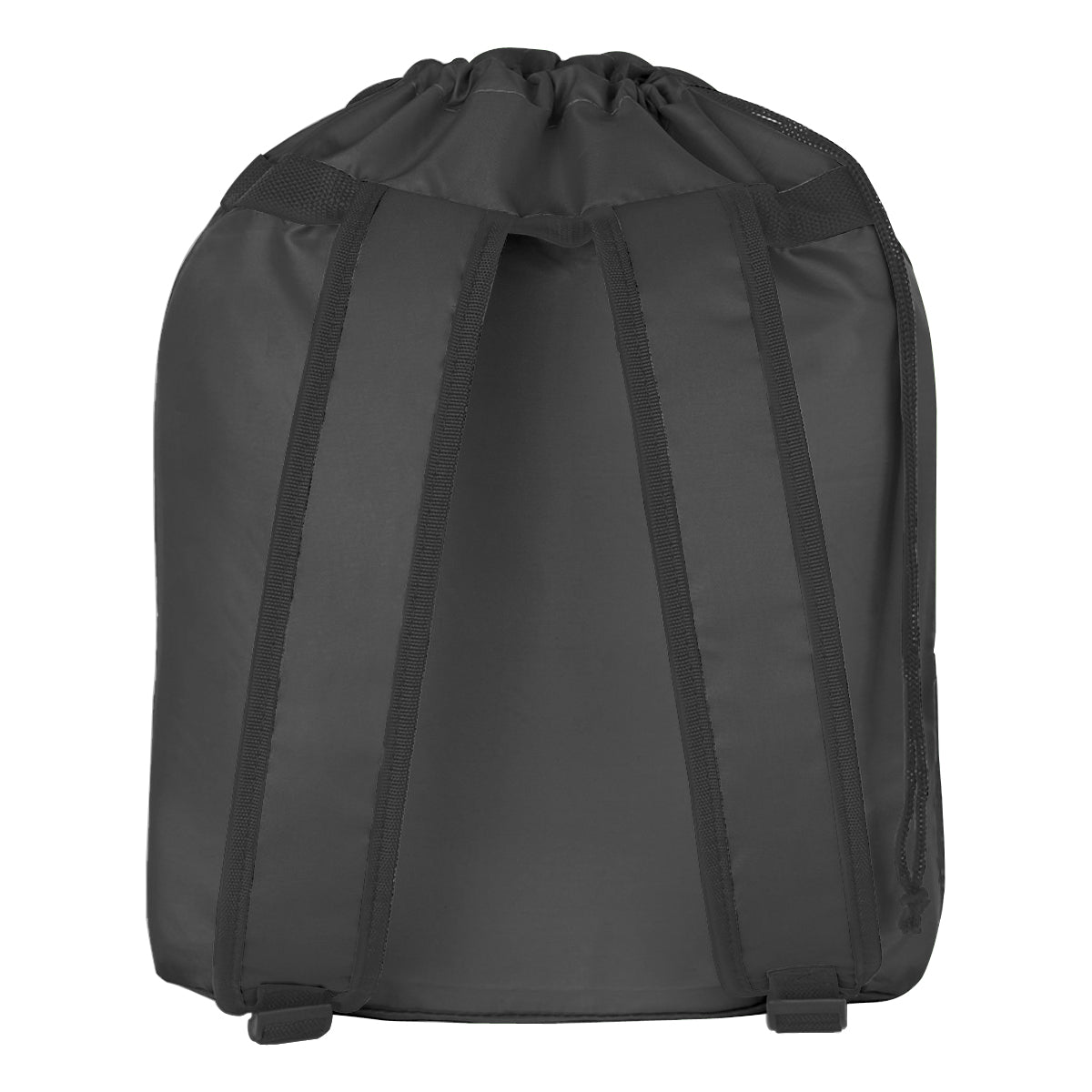 Backpack with a Drawstring - Black - Back_Blank