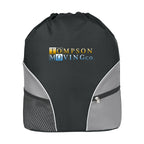 Backpack with a Drawstring - Black - Colorbrite