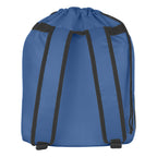 Backpack with a Drawstring - Royal Blue - Back_Blank