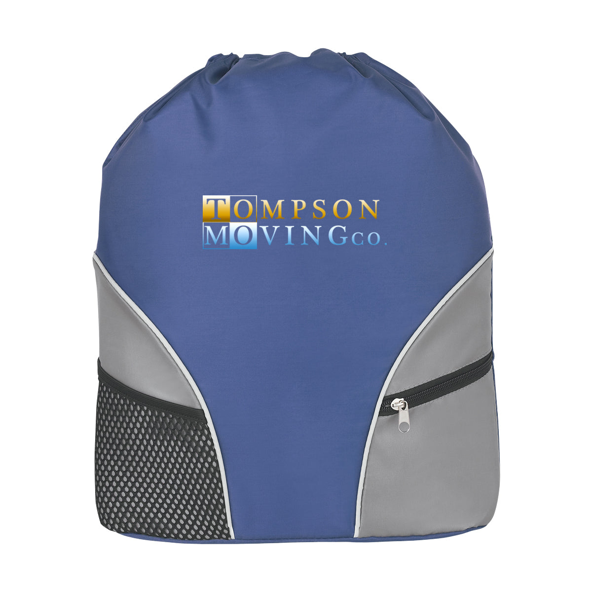 Backpack with a Drawstring - Royal Blue - Colorbrite