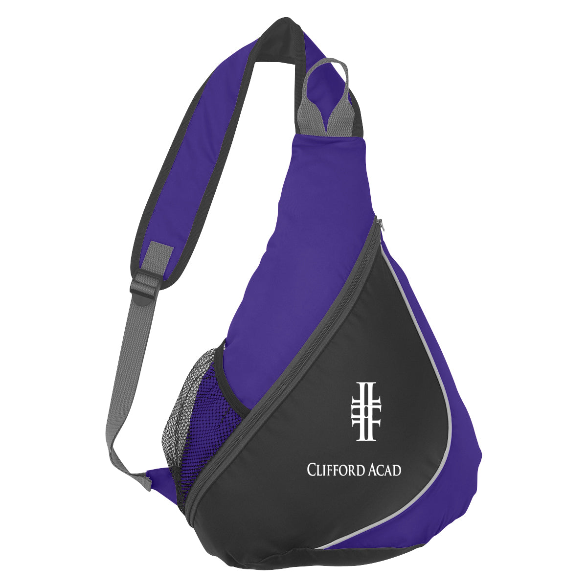Backpack with a Sling - Purple - Silk Screen