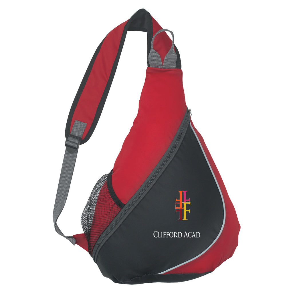 Backpack with a Sling - Red - Colorbrite