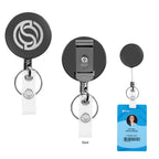 Badge Holder That Retracts, in Steel - Steel Retractable Badge Holder