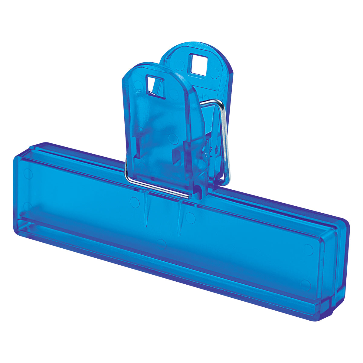 Bag Clip, 4 Inch - Blue - Angle