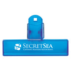 Bag Clip, 4 Inch - Blue - Pad Print