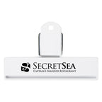 Bag Clip, 4 Inch - White - Pad Print