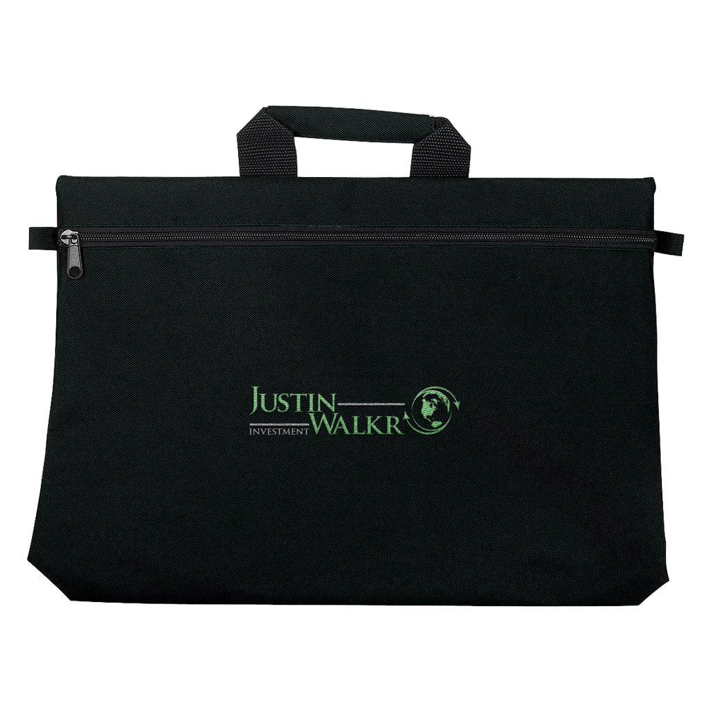 Bag for Documents - Black - Embroidery