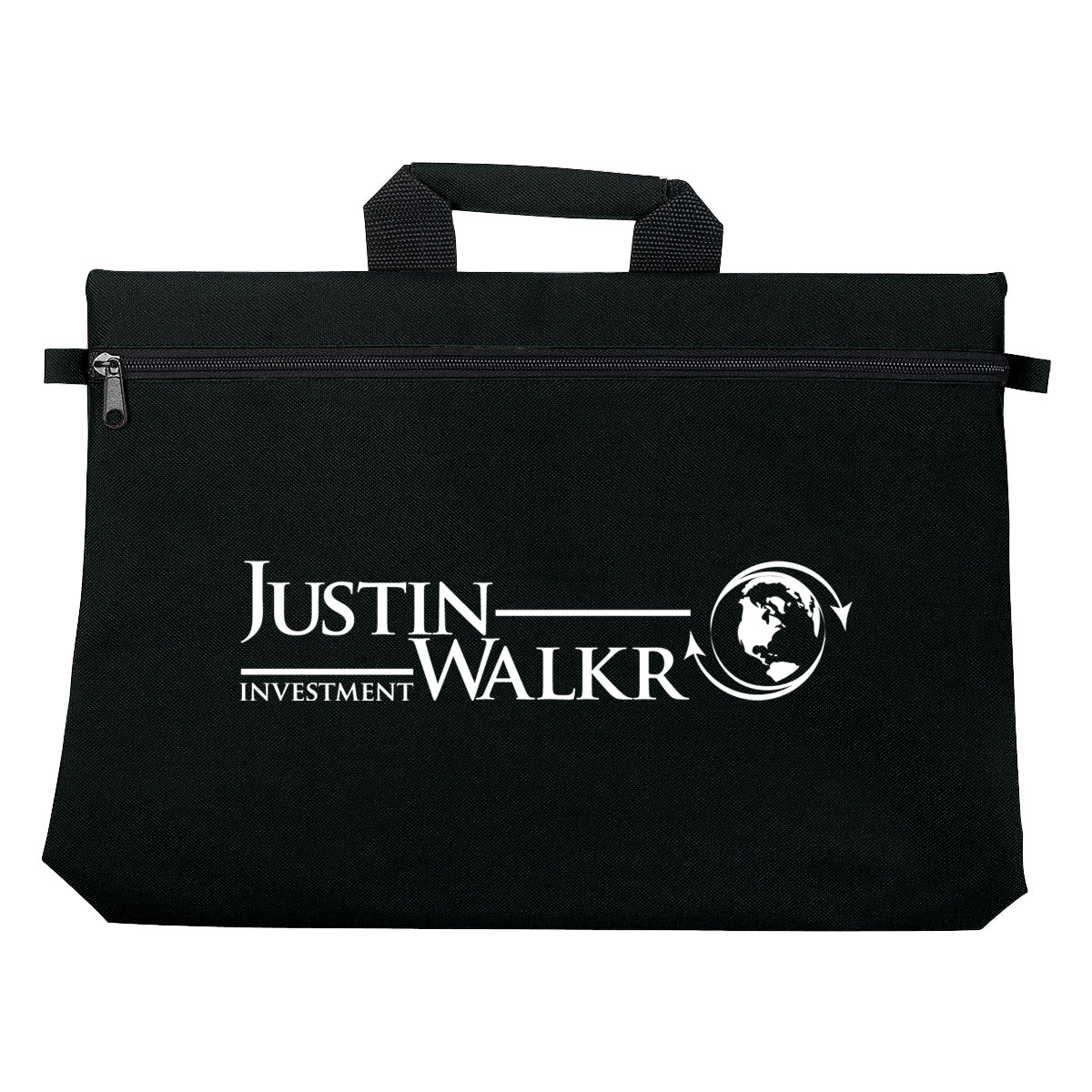 Bag for Documents - Black - Silk Screen