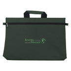 Bag for Documents Embroidery - Forest Green - Embroidery
