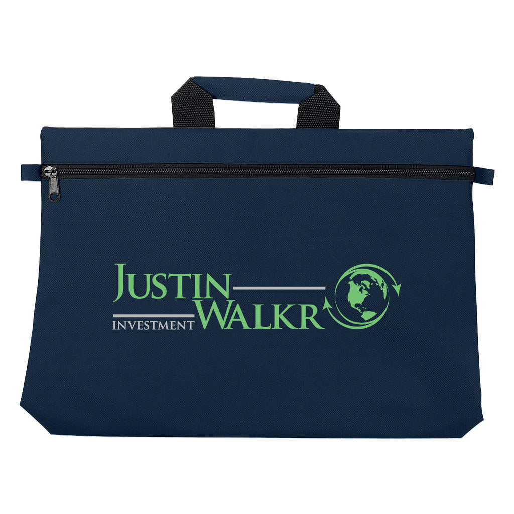 Bag for Documents Embroidery - Navy - Colorbrite