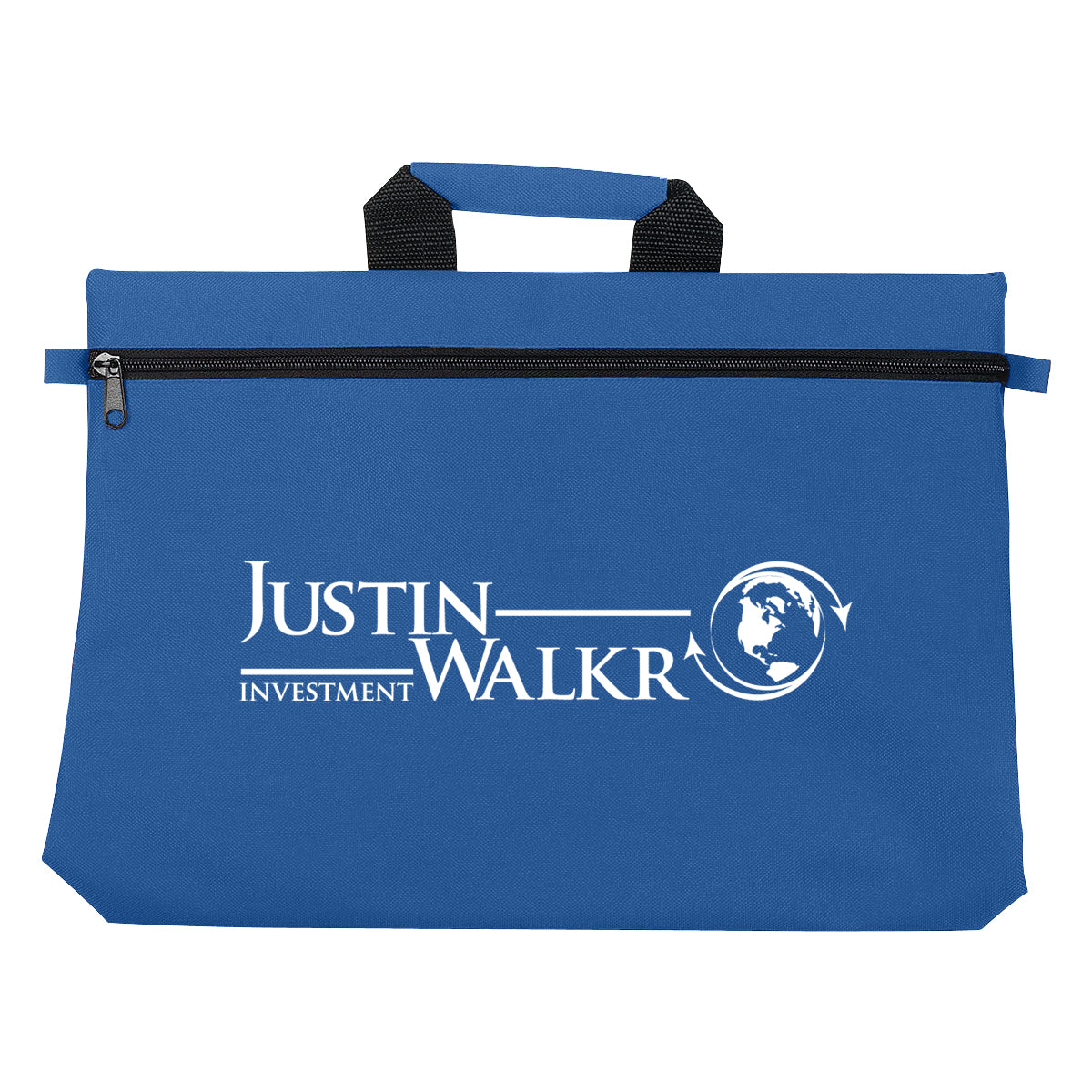 Bag for Documents Embroidery - Royal Blue - Silk Screen