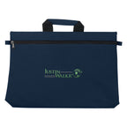 Bag for Documents - Navy - Embroidery